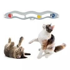 Brinquedo Para Gato Orbital 3 Bolas Com Guizo + 3 Autoadesivo Na Caixa - Imagem 4